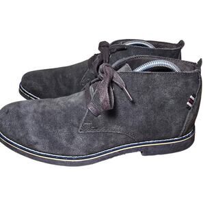 Alpine Swiss Mens 9 Brown Suede Chukka Boots Lace Up Shoes Crepe Sole EUC